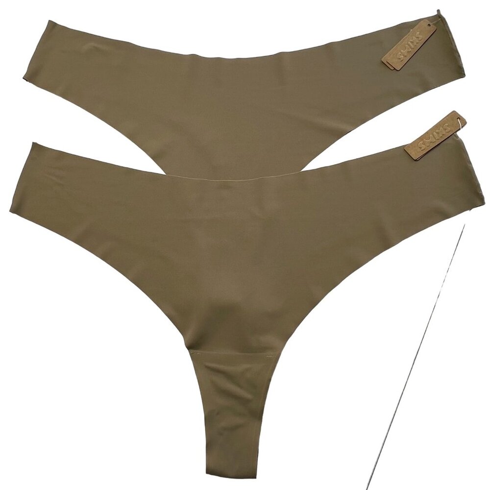 SKIMS Naked Dipped Thong Lot of 2‎ Desert Womens 4X